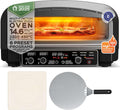 Four à pizza électrique, 450°C, Pierre incluse, 2200W, Intérieur/Extérieur