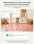 VistaView 5” Moniteur Bébé WiFi avec Support Clip - Caméra 2K HD, Contrôle Via Application