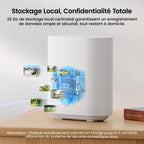 2K Camera Surveillance WiFi Exterieure Sans Fil Solaire, Kit de 4 Caméras & aosuBase