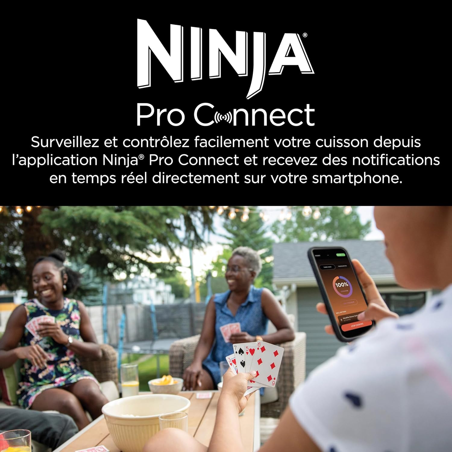 Woodfire Pro Connect XL Barbecue Électrique & Fumoir avec Contrôle d'Application, 7-en-1, OG901EUAMZ