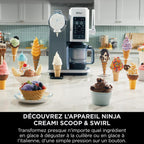 CREAMi Scoop et Swirl Machine a Glace et Sorbetière, 13 modes, Avec 2 pots, NC701EU