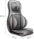 Siège Massant Shiatsu avec Compression et Roulement - Masseur de Dos avec Chaleur