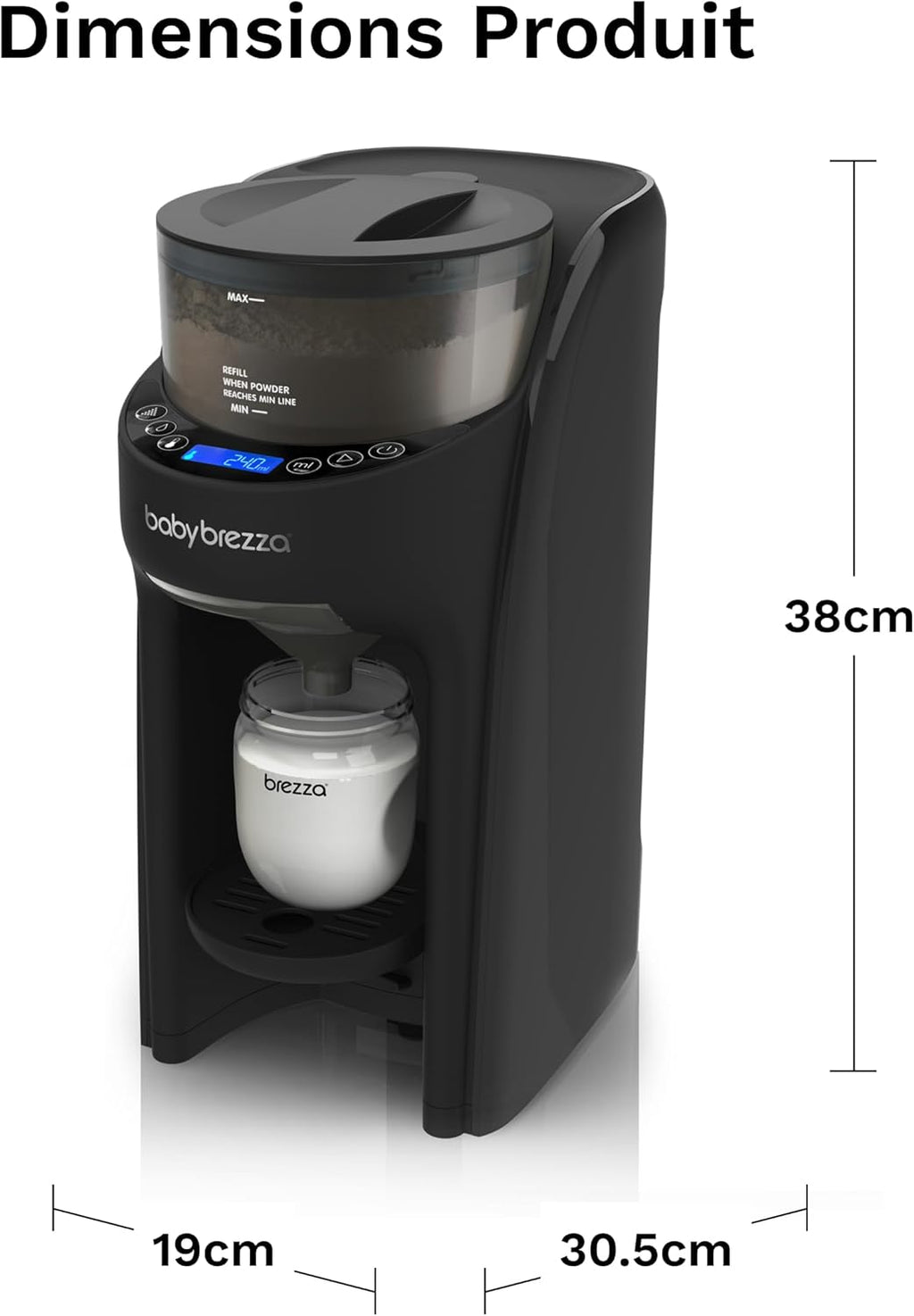 Formula Pro Advanced Noir All Black - Préparateur de Biberons instantané et automatique