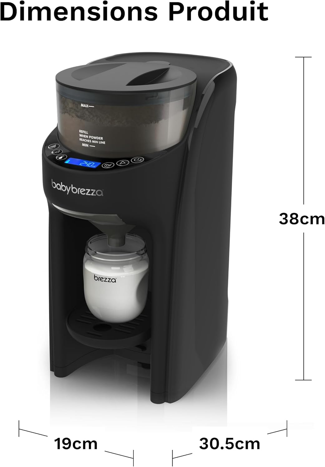 Formula Pro Advanced Noir All Black - Préparateur de Biberons instantané et automatique