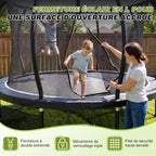 Trampoline Extérieur pour Enfants, avec Filet de Sécurité, GS Certification, Couverture de Protection