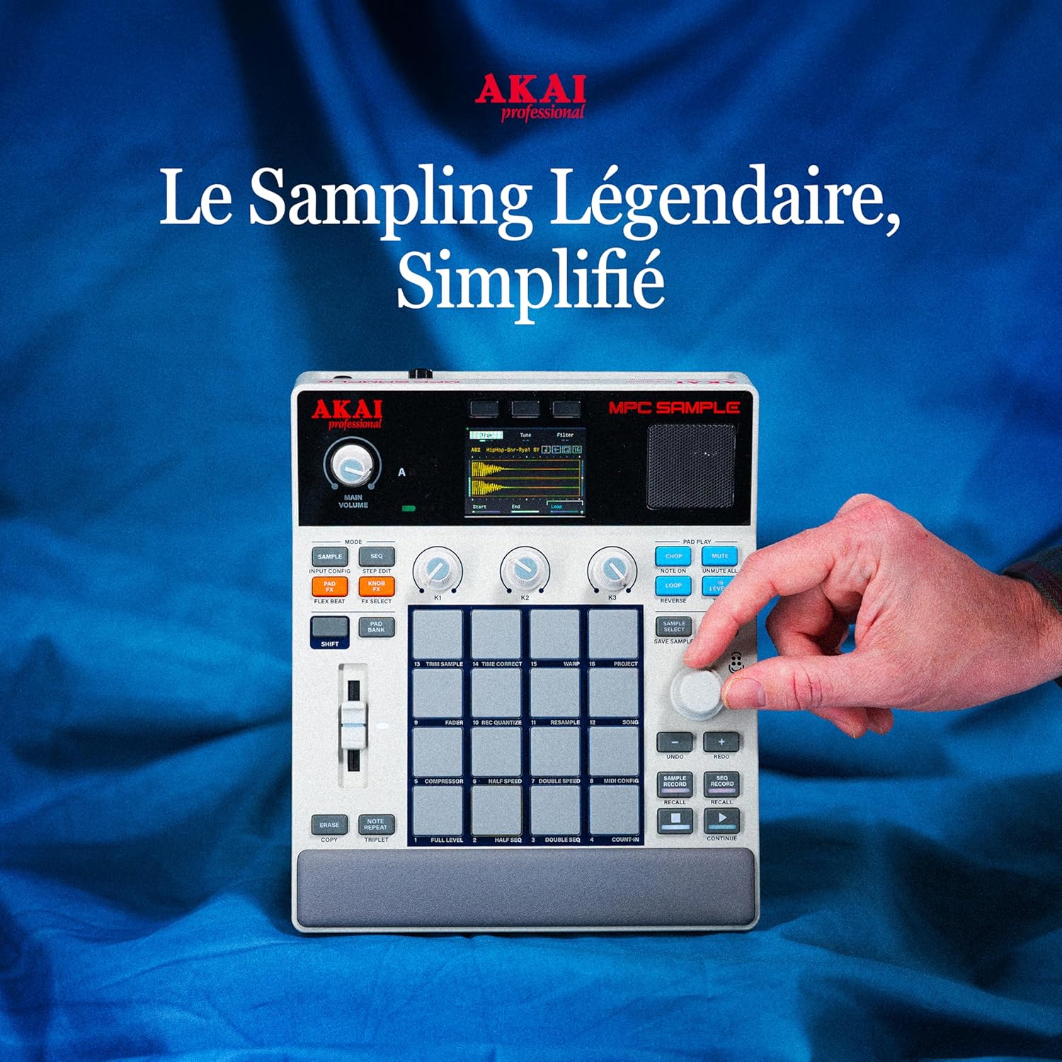 Professional MPC Sample - Portable Autonome avec Batterie Rechargeable, USB-C, Haut-Parleur et Micro