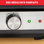 Maxi Plancha électrique avec protection contre les éclaboussures et Thermostat réglable CB690D12