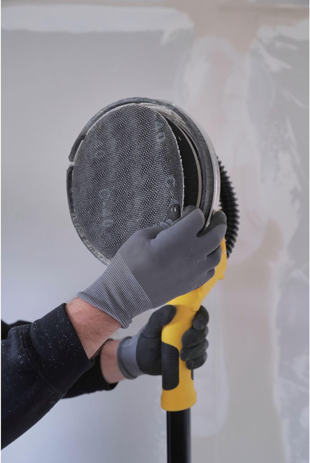 FATMAX Ponceuse à Plâtre 750W (225mm) avec Sac de Rangement et Disque Abrasif en Maille 120G, SFMEE500S-QS