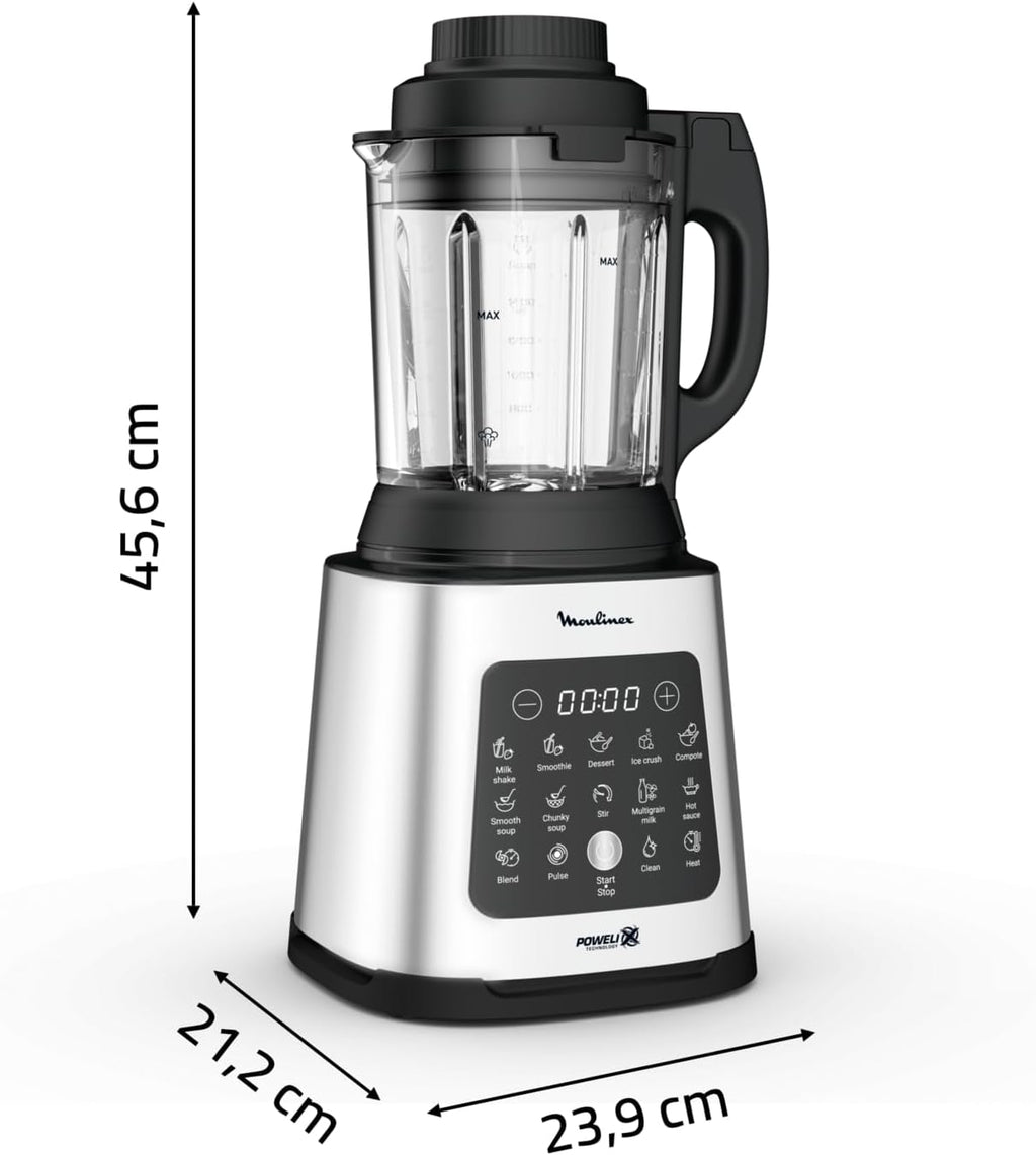Blender chauffant, 1400 W, 10 programmes automatiques, Panier vapeur, Perfectmix Cook LM83SD10