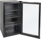 Professional Réfrigérateur à boissons GPC1088, métal/verre, 88 L, réfrigération statique