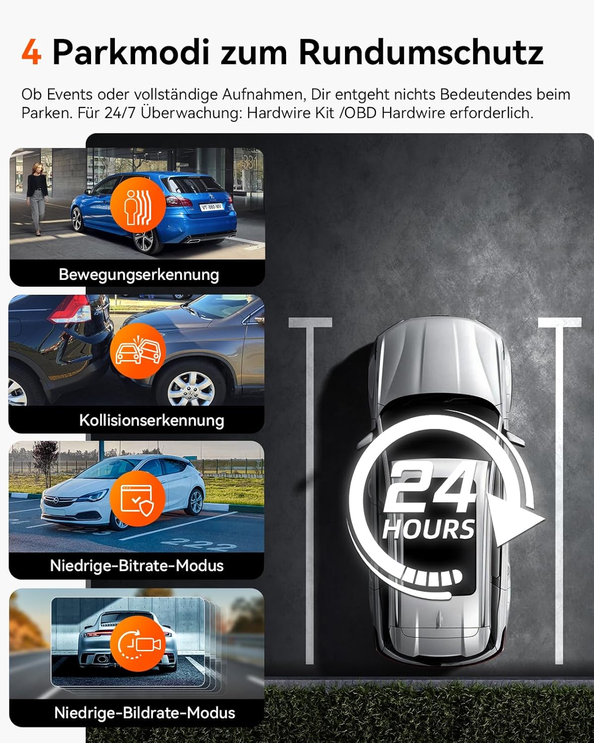 N2X 2.7K+1080P Dashcam Voiture Avant Intérieur, Support LTE, 5GHz WiFi GPS, APP & Commande Vocale