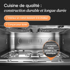 Air Fryer 10L Twinfry, Friteuse sans Huile Double Résistance, 5-en-1, Noir