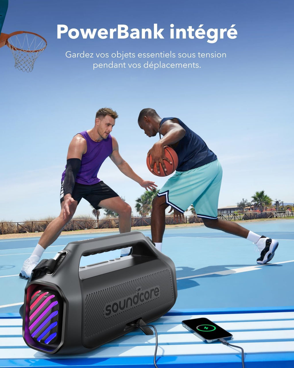 Boom 2 Plus Enceinte Bluetooth puissante, 140W, 2+2 canaux stéréo, BassUp 2.0, IPX7