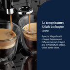 Magnifica S - Perfetto Machine à Café Automatique avec Mousseur à Lait Manuel, ECAM11.112.B