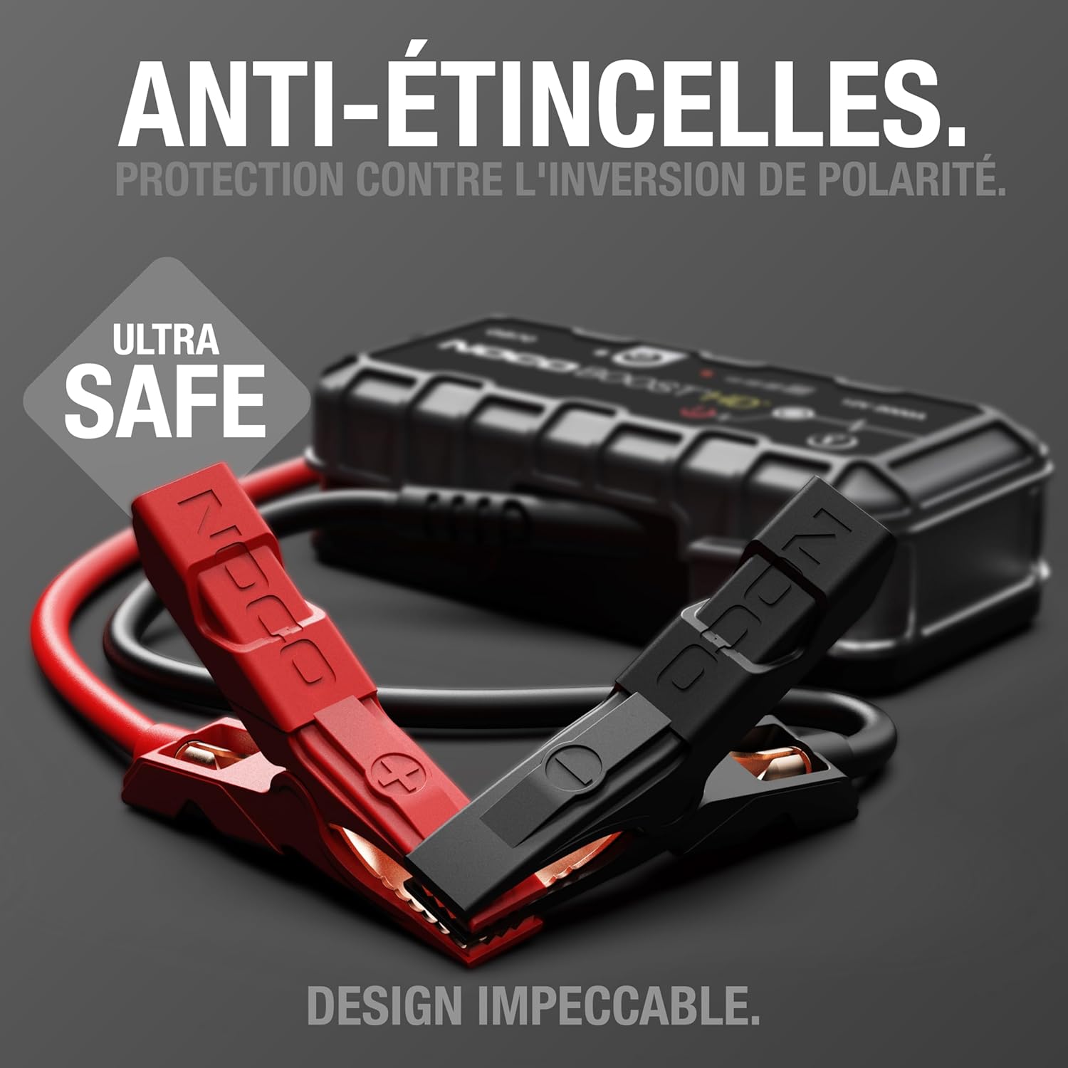 Booster de batterie portable GB70 UltraSafe 2000A, démarreur d'urgence pour batterie au lithium 12 V