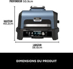 Woodfire Pro Connect XL Barbecue Électrique & Fumoir avec Contrôle d'Application, 7-en-1, OG901EUAMZ
