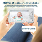 Moniteur HD Vidéo pour Bébé - Babyphone avec Écran Divisé 5“ et 2 Caméras 720p
