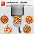 Four à pizza électrique, 450°C, Pierre incluse, 2200W, Intérieur/Extérieur