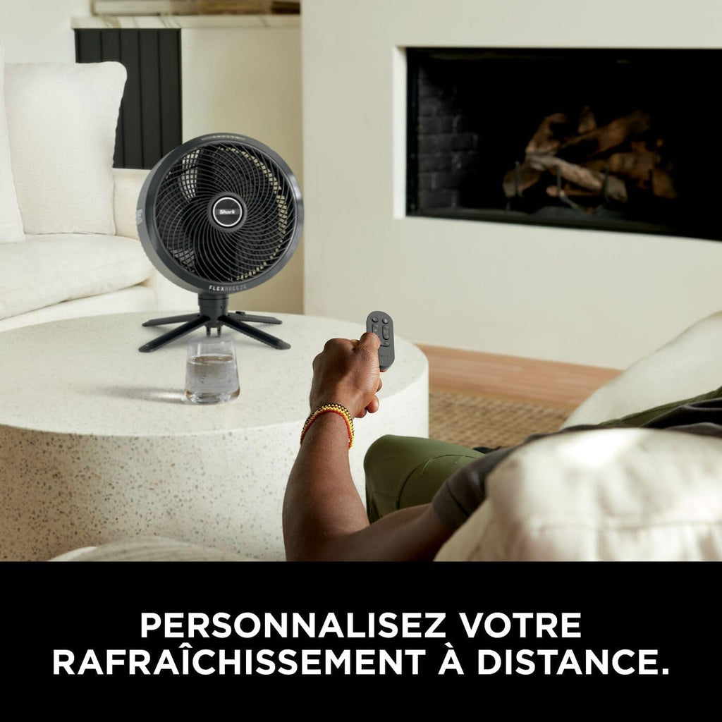 FlexBreeze Pro Mist Portable Ventilateur intérieur/extérieur sans fil, 5 vitesses, Silencieux, FA300EU