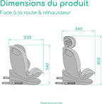 RevolveFix 360 i-Size, Siège Auto Pivotant 360, Siège Auto ISOFIX, Top Tether, 6 Positions Inclinaison