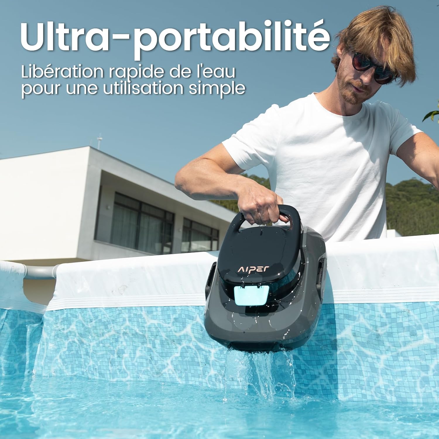 Scuba SE Robot Piscine, 90 Minutes de Nettoyage, Stationnement Automatique