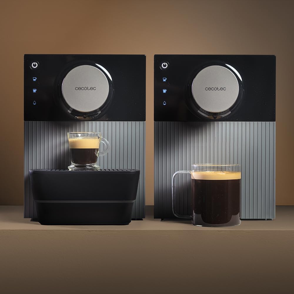 Machine à Café Superautomatique Compacte Cremmaet Cube, 1350W, 5 Niveaux de Mouture, Contrôle Tactile