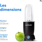 Pro 1200 Blender multifonctions électrique, puissance 1200w, NB120MB
