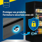 Professional Réfrigérateur à Boissons GSC4240B, Métal/Verre, 237 L, Refroidissement Statique, avec Serrure