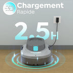 Pleco S1 Robot Piscine sans Fil, 80 Min d'Autonomie, Double Moteur Aspirateur Piscine Hors Sol