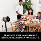 FlexBreeze Pro Mist Portable Ventilateur intérieur/extérieur sans fil, 5 vitesses, Silencieux, FA300EU