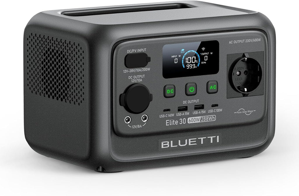 Elite 30 V2 Générateur Électrique Portable, 288Wh, 600W (Puissance de Surcharge 1500W)