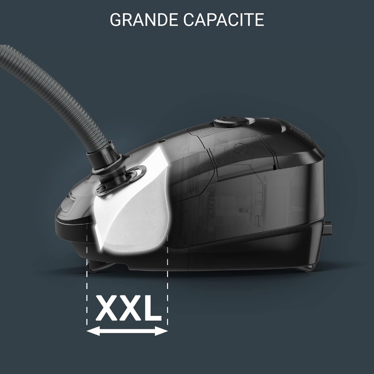 Power XXL Aspirateur avec Sac, 4,5 L, Moteur Basse consommation 900 W Max, RO3143EA