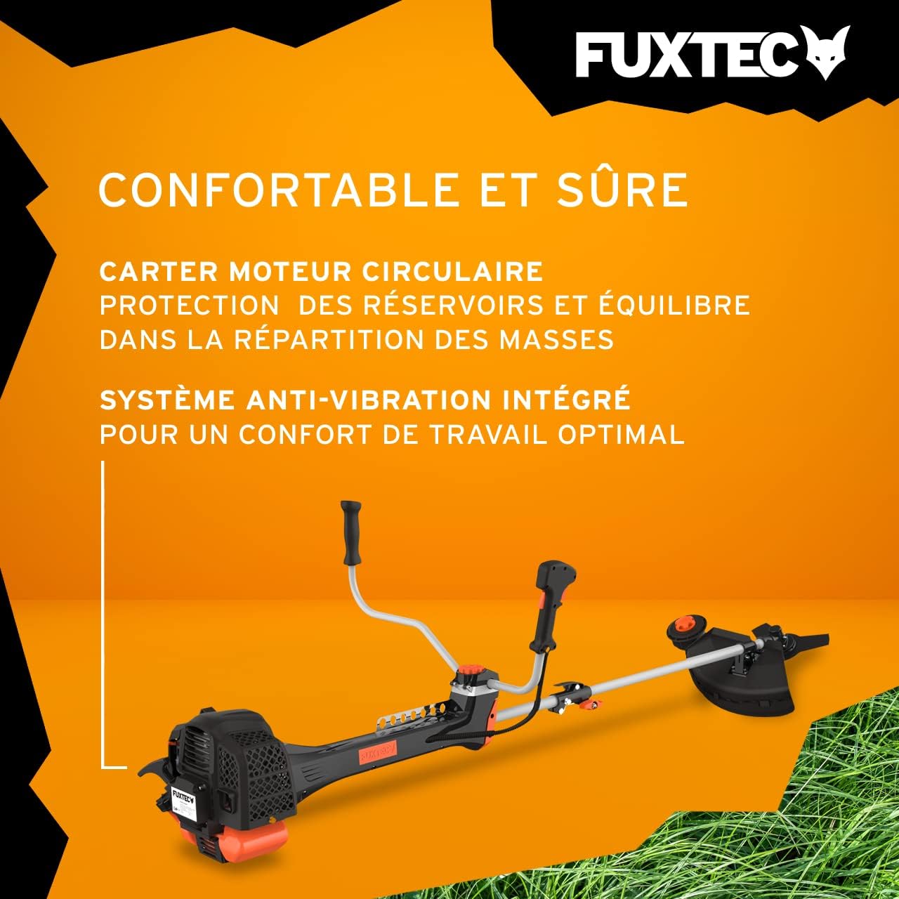 Débroussailleuse Thermique Professionnelle FX-PS152 52 cm3 3CV Système Anti Vibration