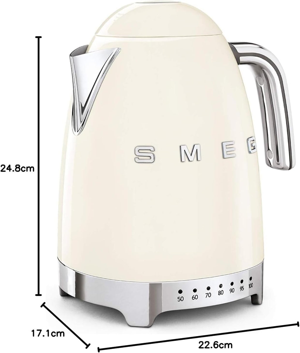 Bouilloire à Température Variable KLF04CREU 1,7 L, Plusieurs Température, 2400W, Crème