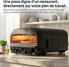 Four à pizza électrique, 450°C, Pierre incluse, 2200W, Intérieur/Extérieur