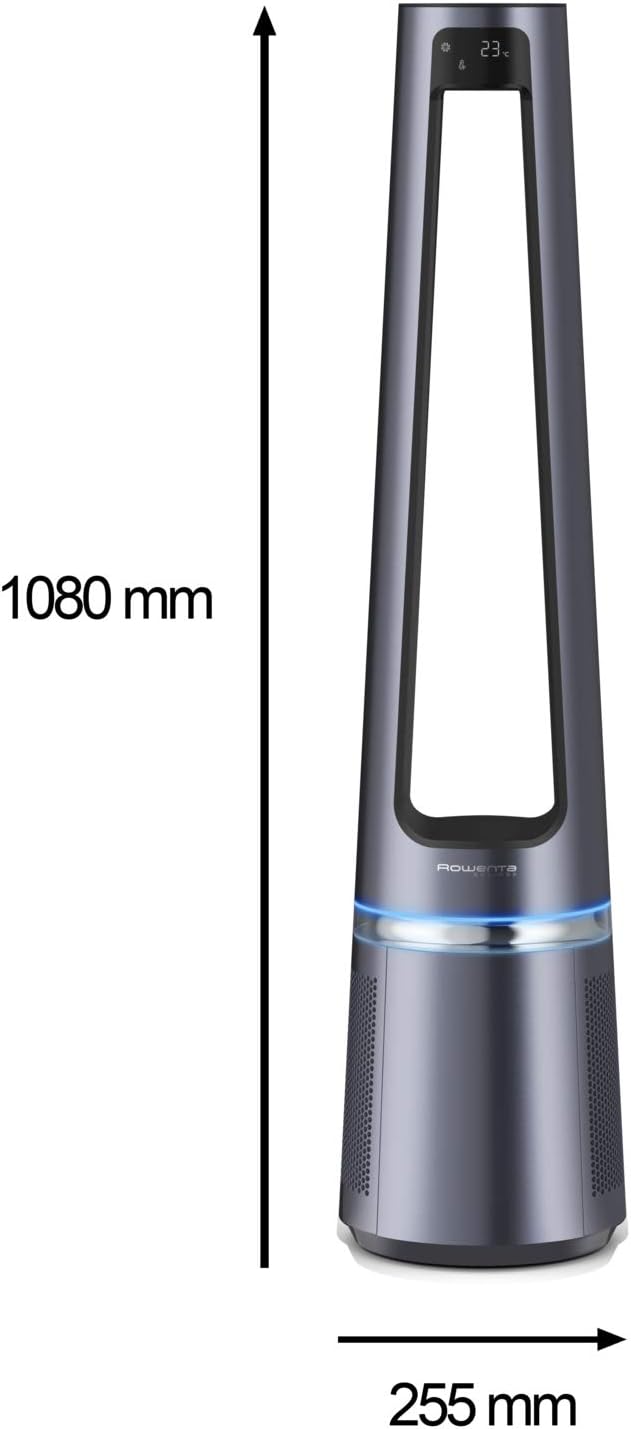 Eclipse 2-en-1 Ventilateur purificateur, Oscillation, 12 vitesses, Minuteur, QU5030F0