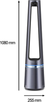 Eclipse 2-en-1 Ventilateur purificateur, Oscillation, 12 vitesses, Minuteur, QU5030F0