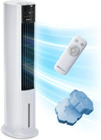 OmniAir Rafraichisseur d’Air 7L 3en1, 7 Vitesses, 3 Modes, Oscillant, Silencieux, Sans Conduit