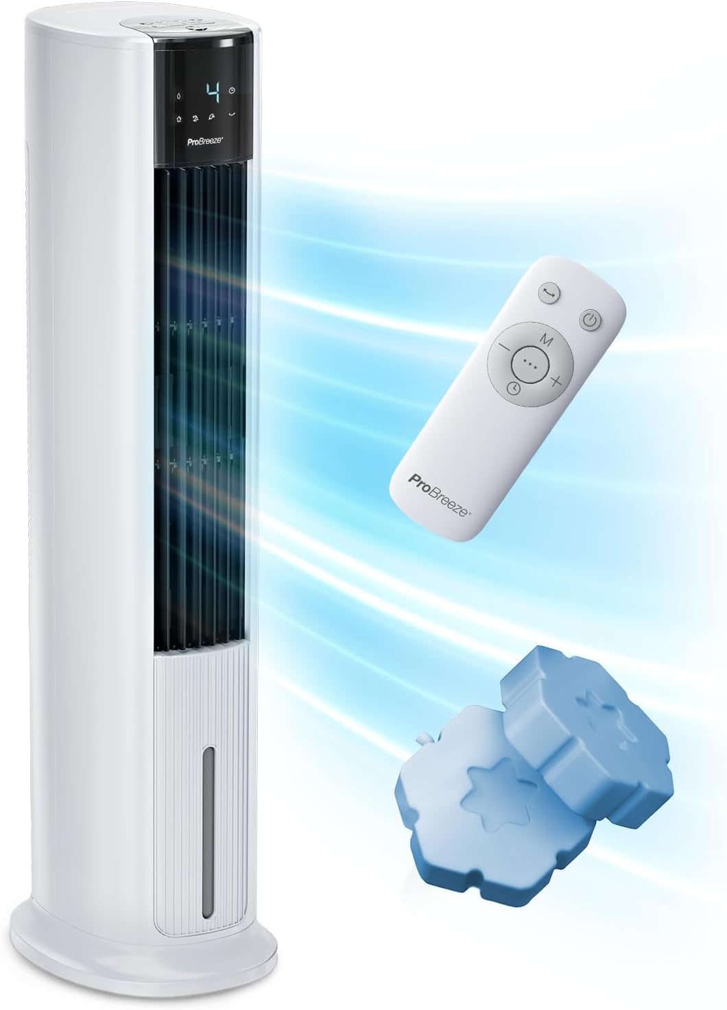 OmniAir Rafraichisseur d’Air 7L 3en1, 7 Vitesses, 3 Modes, Oscillant, Silencieux, Sans Conduit