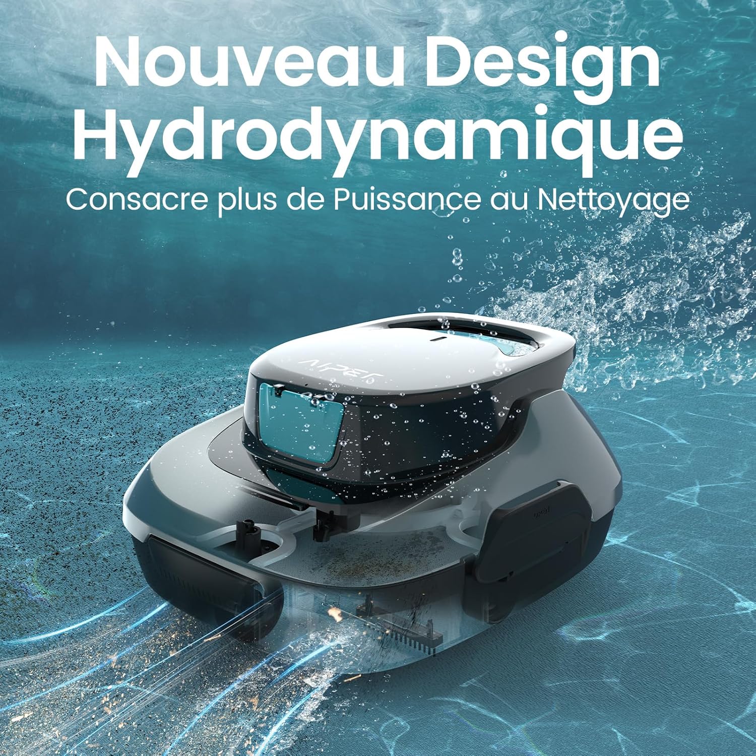Scuba SE Robot Piscine, 90 Minutes de Nettoyage, Stationnement Automatique