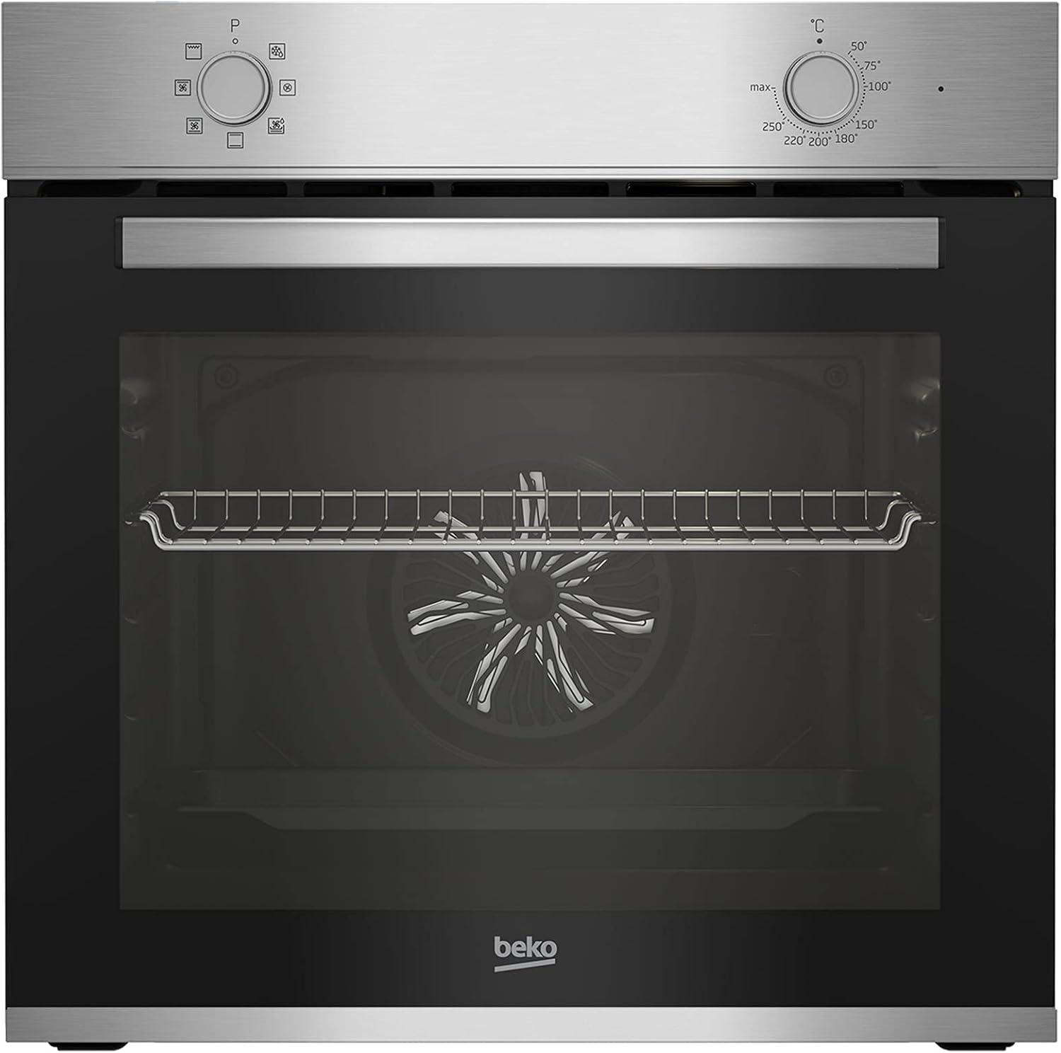 BBIE12000X Four encastrable - 66L, Éclairage halogène, 6 fonctions de cuisson
