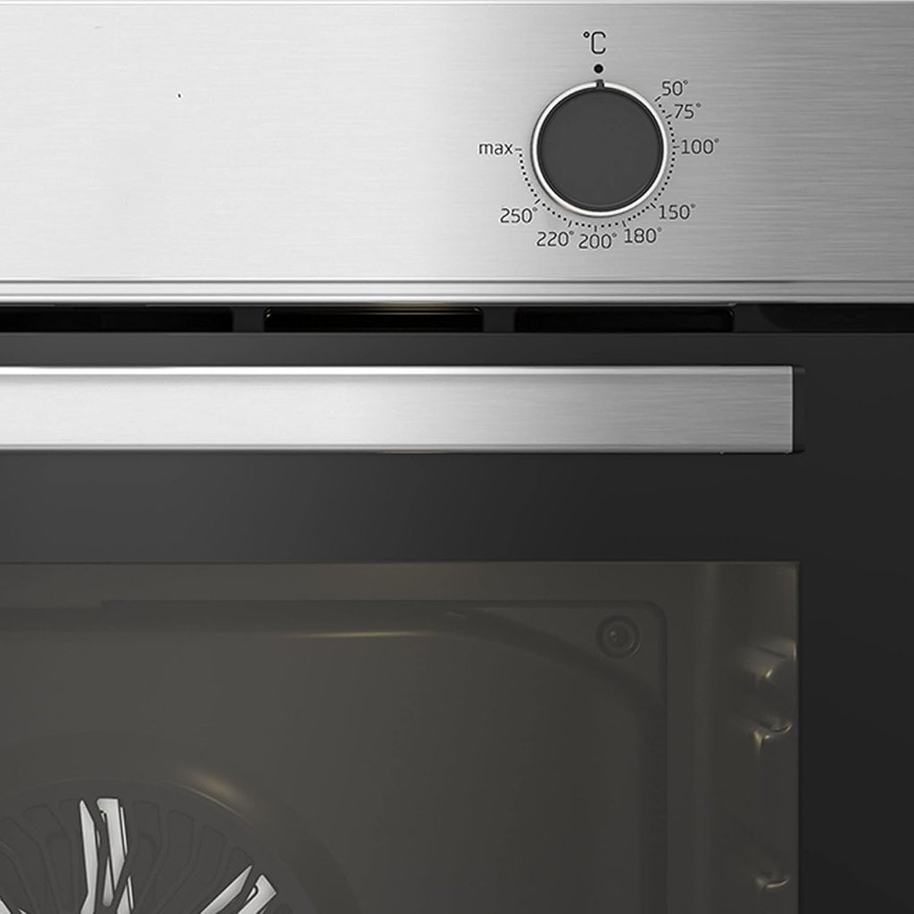 BBIE12000X Four encastrable - 66L, Éclairage halogène, 6 fonctions de cuisson