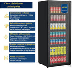 Professional Réfrigérateur à Boissons GSC4240B, Métal/Verre, 237 L, Refroidissement Statique, avec Serrure