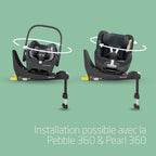 FamilyFix 360 i-Size, Base de Siège-auto pivotant, ISOFIX, Verrouillage rotation TravelSafe