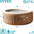 Pure Spa Sahara 6 Places, 28428EX, Beige
