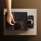 Machine à Café Superautomatique Compacte Cremmaet Cube, 1350W, 5 Niveaux de Mouture, Contrôle Tactile