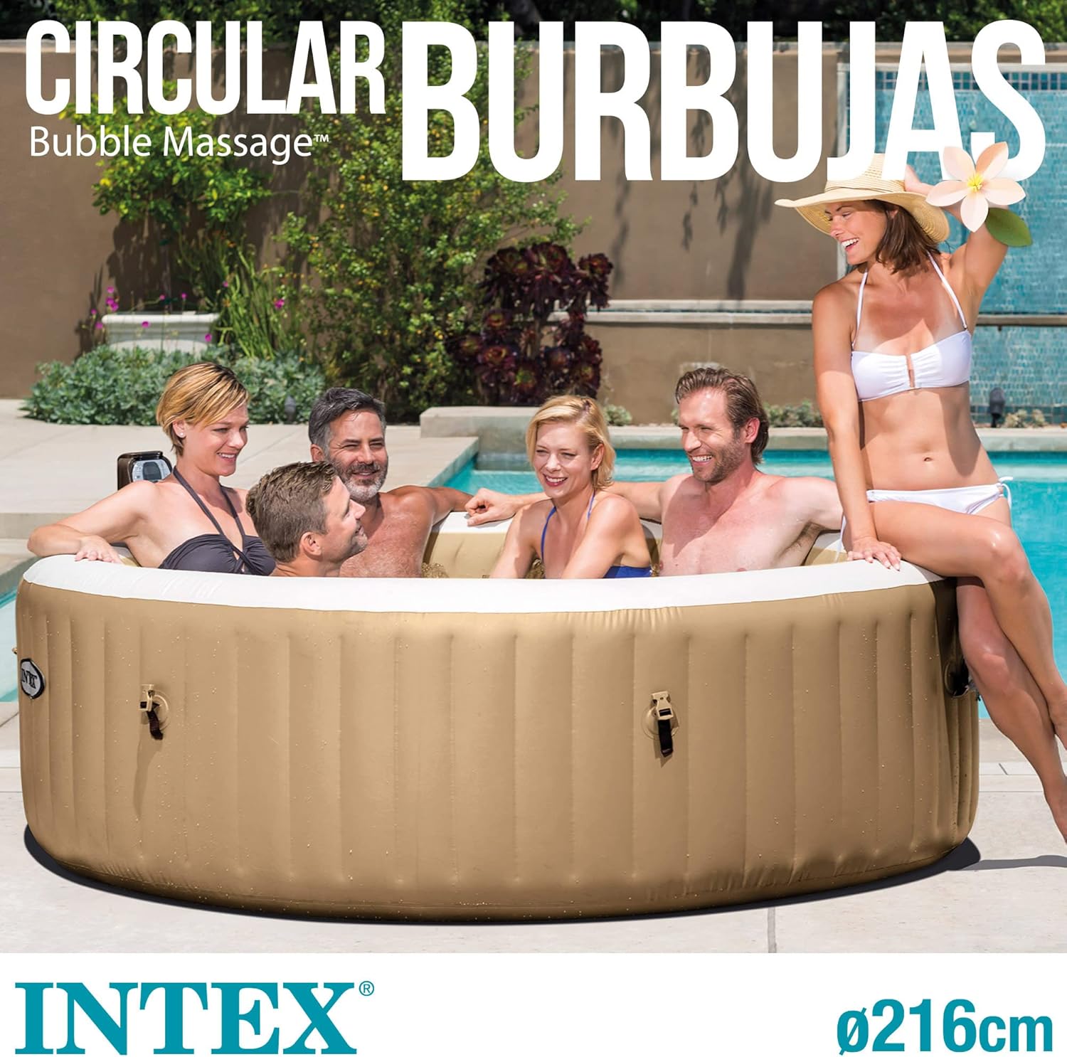 Pure Spa Sahara 6 Places, 28428EX, Beige
