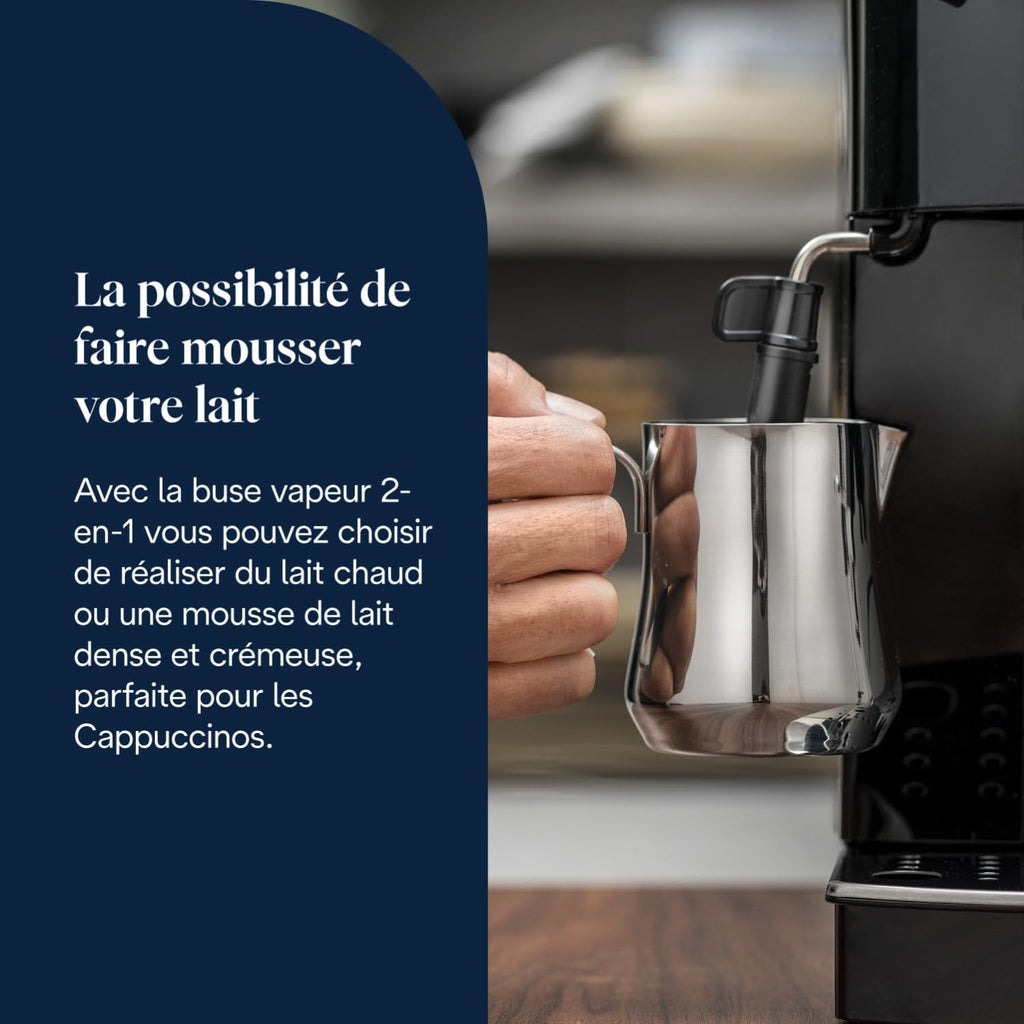 Magnifica S - Perfetto Machine à Café Automatique avec Mousseur à Lait Manuel, ECAM11.112.B
