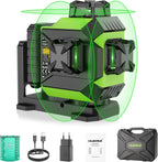 Niveau Laser 360 Vert 3D Auto-Nivelant Laser 12 Lignes Croisé avec Luminosité Réglable Laser et Mode Impulsion