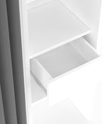Dressing extensible double MERYL 120/180 x 50 x 180 cm, avec étagères + double penderie